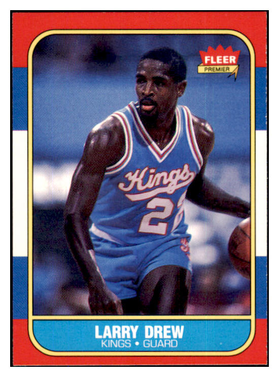 1986 Fleer Basketball #025 Larry Drew Kings NR-MT 439550