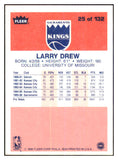 1986 Fleer Basketball #025 Larry Drew Kings NR-MT 439550