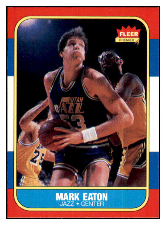 1986 Fleer Basketball #028 Mark Eaton Jazz NR-MT 439551