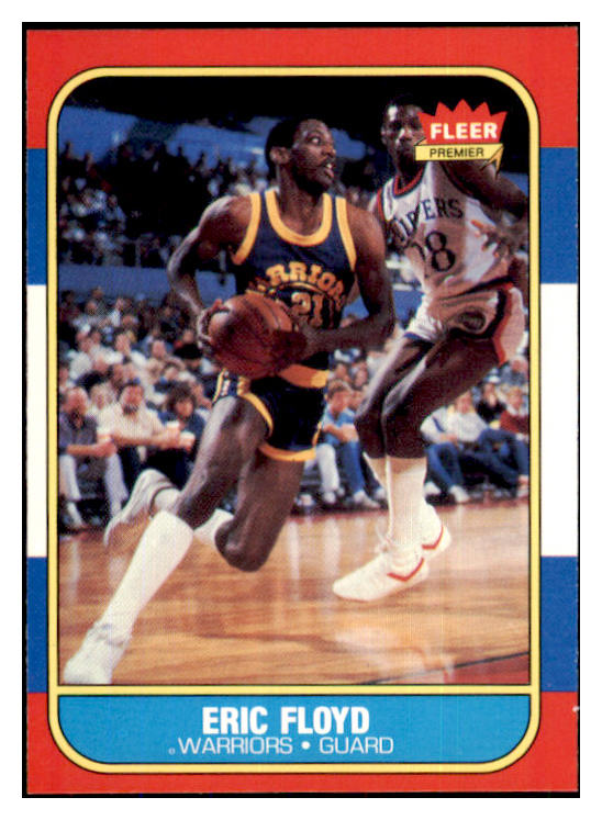 1986 Fleer Basketball #034 Sleepy Floyd Warriors NR-MT 439558