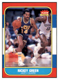 1986 Fleer Basketball #039 Rickey Green Jazz NR-MT 439562