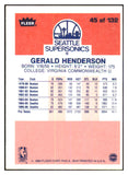1986 Fleer Basketball #045 Gerald Henderson Sonics NR-MT 439568