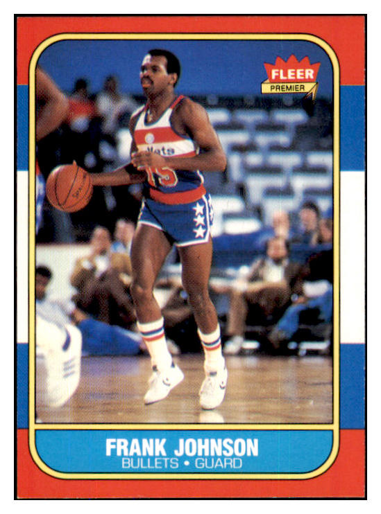 1986 Fleer Basketball #052 Frank Johnson Bullets NR-MT 439574