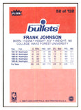 1986 Fleer Basketball #052 Frank Johnson Bullets NR-MT 439574