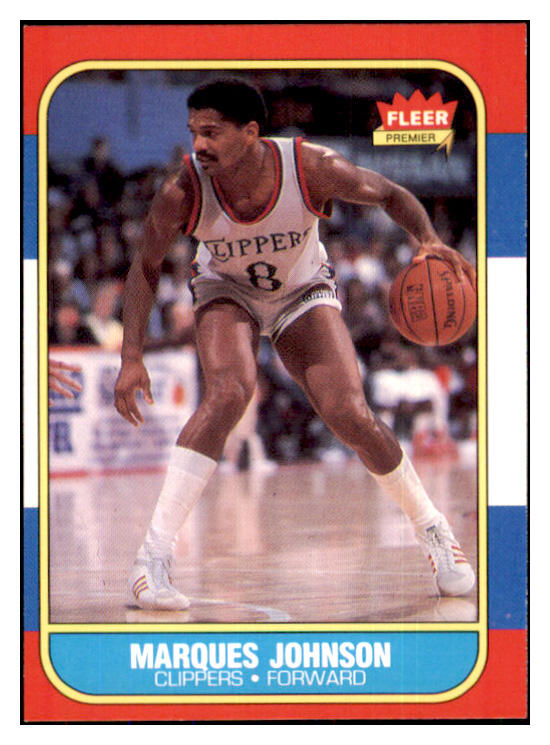 1986 Fleer Basketball #054 Marques Johnson Clippers NR-MT 439576