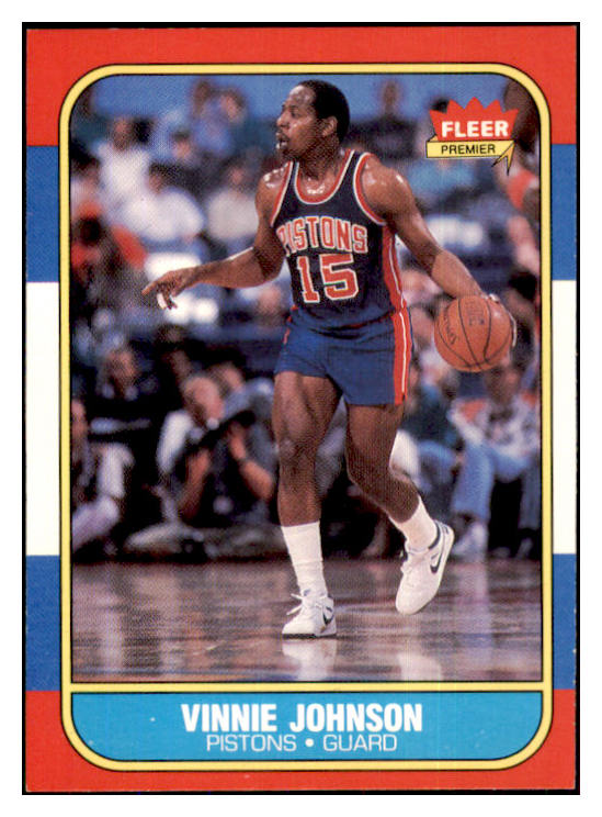 1986 Fleer Basketball #056 Vinnie Johnson Pistons NR-MT 439578