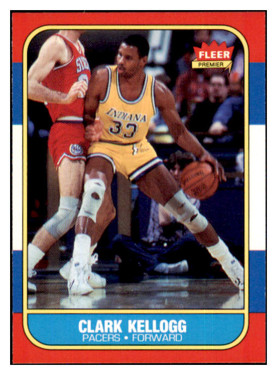 1986 Fleer Basketball #058 Clark Kellogg Pacers NR-MT 439579