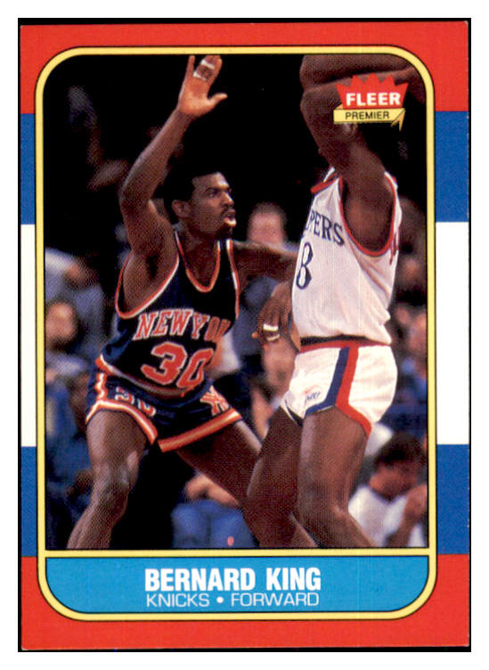 1986 Fleer Basketball #060 Bernard King Knicks NR-MT 439581
