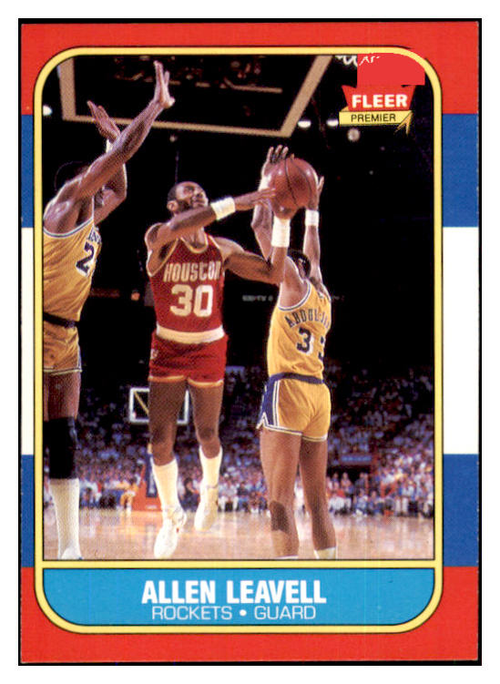 1986 Fleer Basketball #062 Allen Leavell Rockets NR-MT 439583