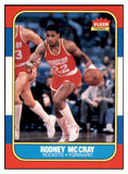 1986 Fleer Basketball #071 Rodney McCray Rockets NR-MT 439592