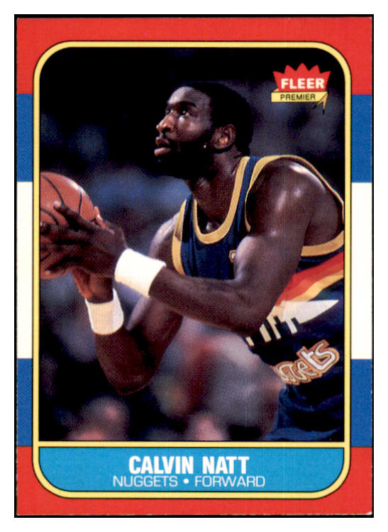1986 Fleer Basketball #079 Calvin Natt Nuggets NR-MT 439593