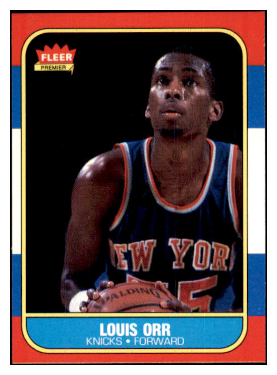 1986 Fleer Basketball #083 Louis Orr Knicks NR-MT 439596