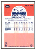 1986 Fleer Basketball #098 Danny Schayes Nuggets NR-MT 439609