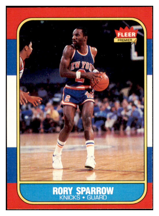 1986 Fleer Basketball #105 Rory Sparrow Knicks NR-MT 439614