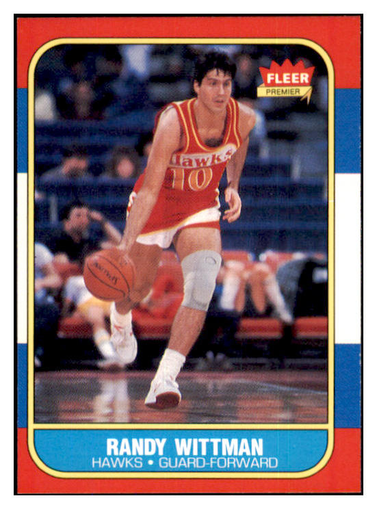1986 Fleer Basketball #127 Randy Wittman Hawks NR-MT 439634