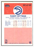 1986 Fleer Basketball #127 Randy Wittman Hawks NR-MT 439634