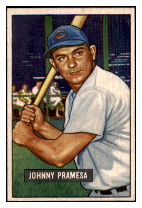 1951 Bowman Baseball #324 Johnny Pramesa Reds EX-MT 439650