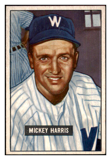 1951 Bowman Baseball #311 Mickey Harris Senators EX-MT 439658