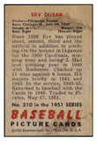 1951 Bowman Baseball #310 Erv Dusak Pirates EX-MT 439659