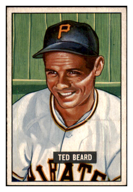 1951 Bowman Baseball #308 Ted Beard Pirates EX-MT 439662