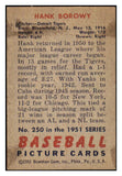 1951 Bowman Baseball #250 Hank Borowy Tigers NR-MT 439698