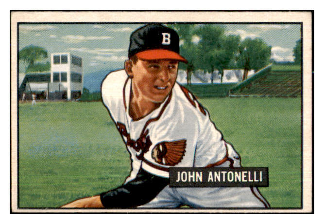 1951 Bowman Baseball #243 Johnny Antonelli Braves EX-MT 439700