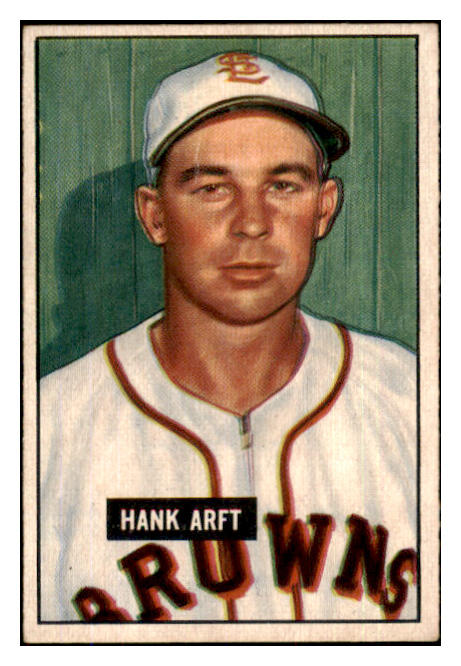 1951 Bowman Baseball #173 Hank Arft Browns EX-MT 439732