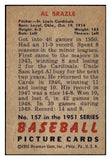 1951 Bowman Baseball #157 Al Brazle Cardinals EX-MT 439741
