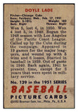 1951 Bowman Baseball #139 Doyle Lade Cubs EX-MT 439751