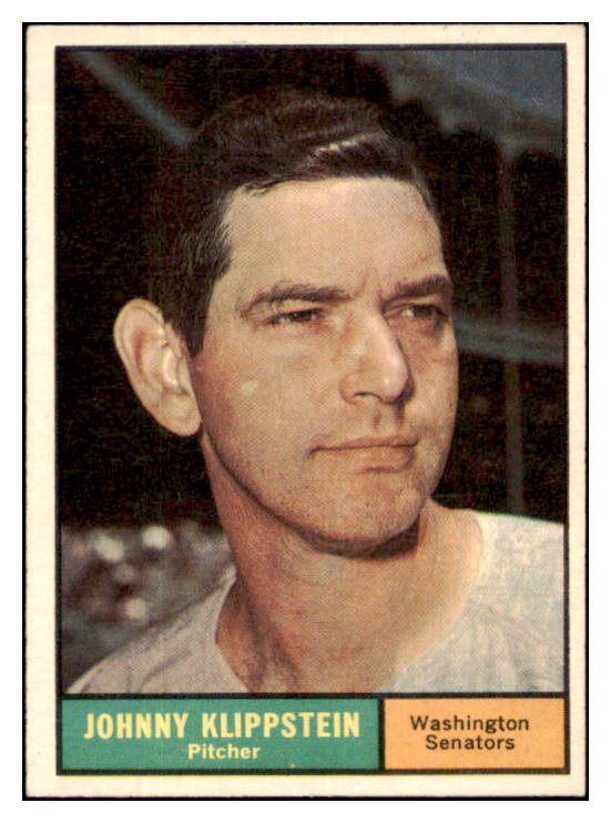1961 Topps Baseball #539 Johnny Klippstein Senators EX-MT 439948