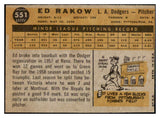 1960 Topps Baseball #551 Ed Rakow Dodgers NR-MT 439970