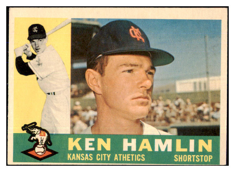 1960 Topps Baseball #542 Ken Hamlin A's EX 439986