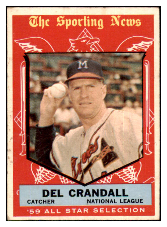 1959 Topps Baseball #567 Del Crandall A.S. Braves GD-VG 439999