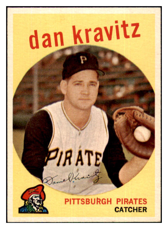 1959 Topps Baseball #536 Danny Kravitz Pirates EX-MT 440014