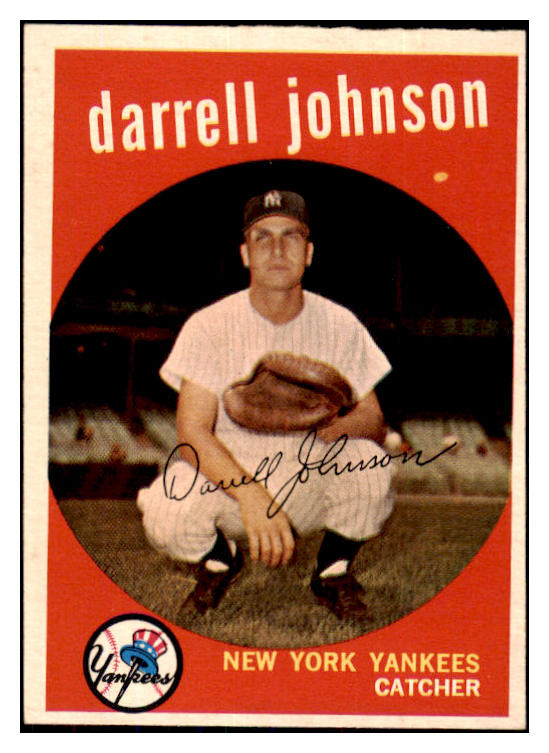 1959 Topps Baseball #533 Darrell Johnson Yankees EX-MT 440017