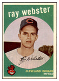 1959 Topps Baseball #531 Ray Webster Indians EX-MT 440019