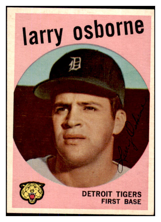 1959 Topps Baseball #524 Larry Osborne Tigers EX-MT 440025