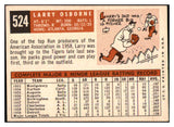 1959 Topps Baseball #524 Larry Osborne Tigers EX-MT 440025