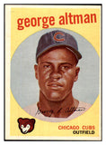 1959 Topps Baseball #512 George Altman Cubs EX-MT 440033