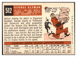 1959 Topps Baseball #512 George Altman Cubs EX-MT 440033
