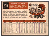 1959 Topps Baseball #515 Harmon Killebrew Senators VG-EX 440047