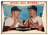 1960 Topps Baseball #160 Mickey Mantle Ken Boyer Fair 440048