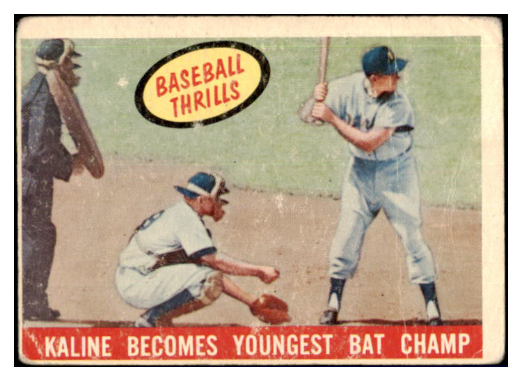 1959 Topps Baseball #463 Al Kaline IA Tigers Good 440101