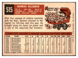 1959 Topps Baseball #515 Harmon Killebrew Senators VG-EX 440108