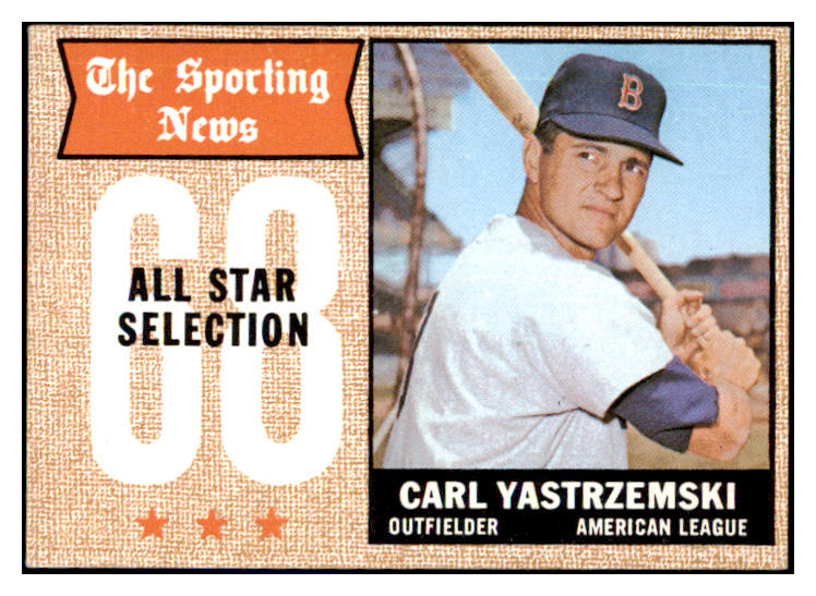 1968 Topps Baseball #369 Carl Yastrzemski A.S. Red Sox NR-MT 440119