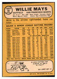 1968 Topps Baseball #050 Willie Mays Giants EX 440128