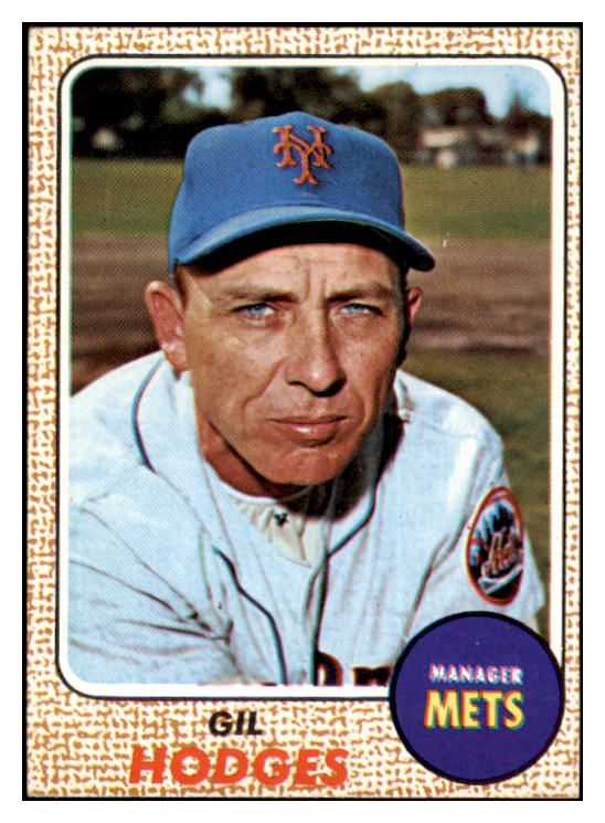 1968 Topps Baseball #027 Gil Hodges Mets EX-MT 440133
