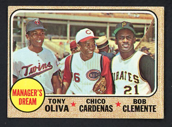 1968 Topps Baseball #480 Roberto Clemente Tony Oliva EX+/EX-MT 440146