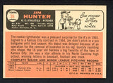 1966 Topps Baseball #036 Catfish Hunter A's EX-MT 440148