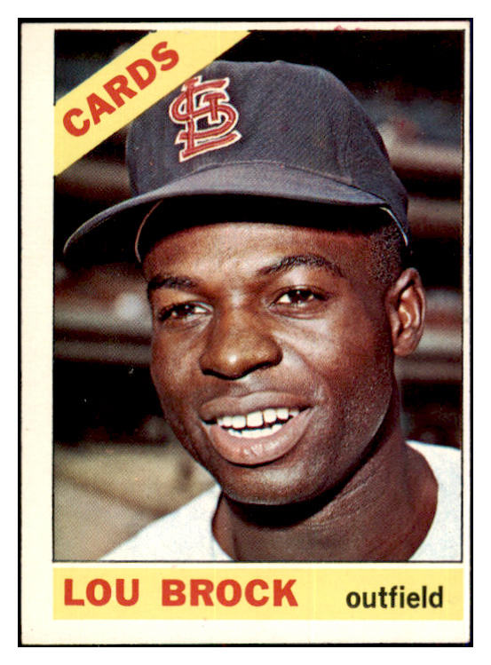 1966 Topps Baseball #125 Lou Brock Cardinals EX-MT Oc 440153